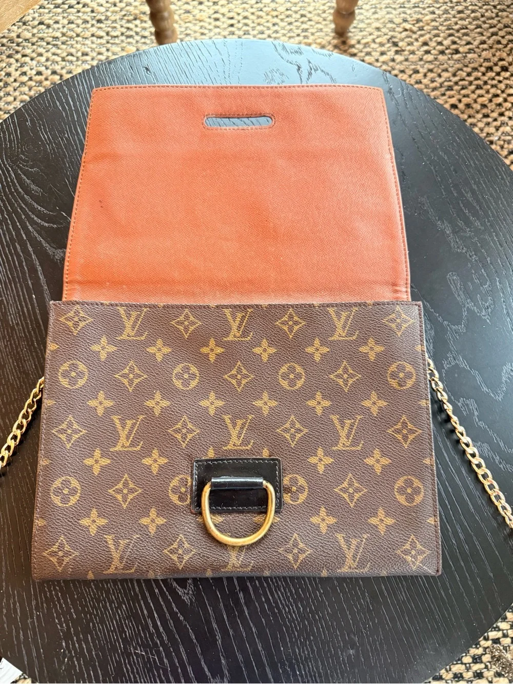 Customized Louis Vuitton Vintage Clutch